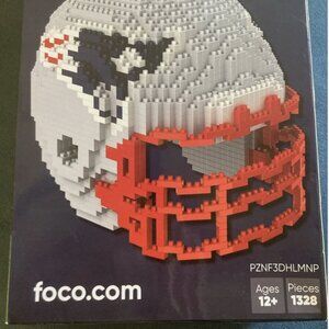 NFL Team Helmet Shaped BRXLZ 3-D Puzzle - Patriots - New Items In Sealed Bag